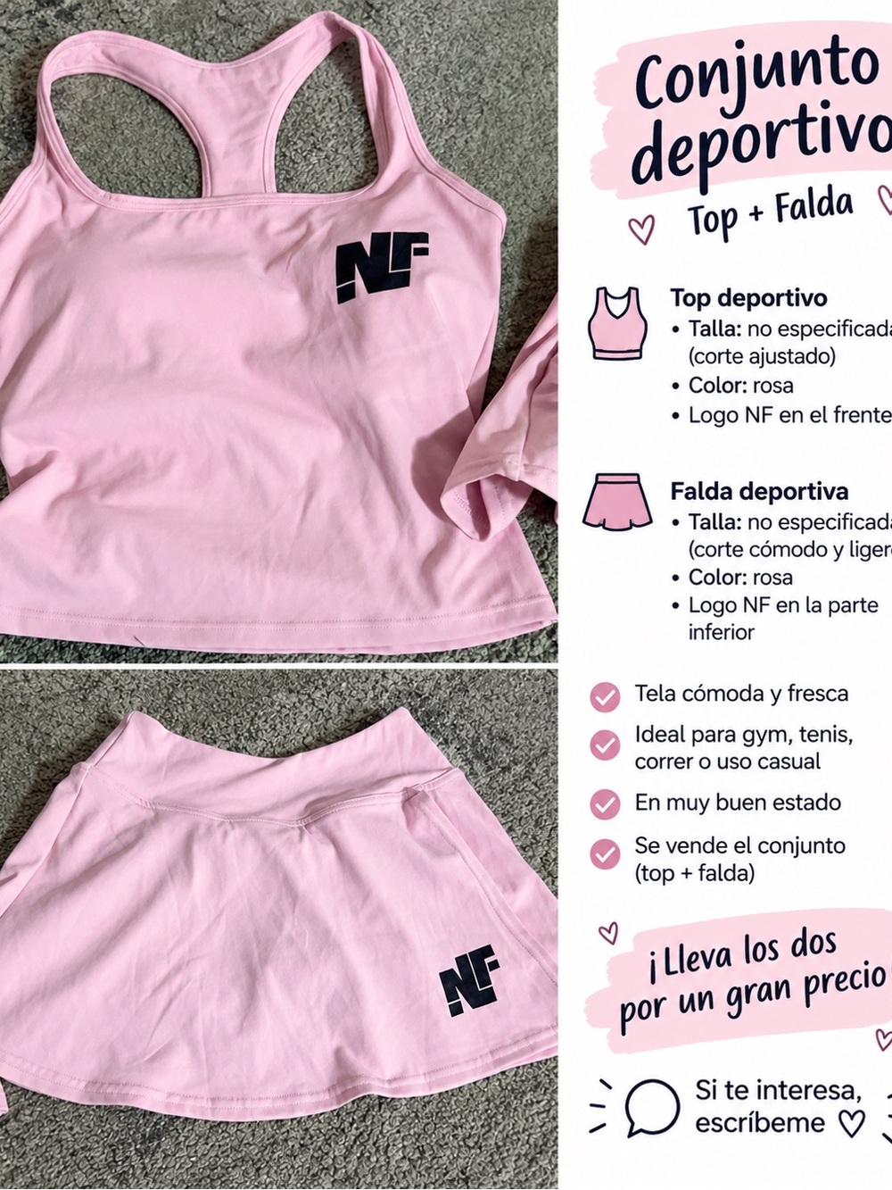 NF Pink Racerback Tank Top — Women's Athletic Crop